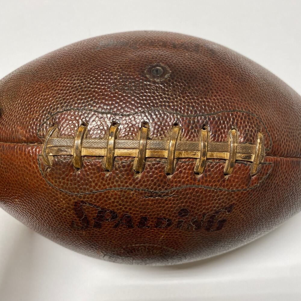 1940's YALE Spalding J5V Leather Football Official Intercollegiate Memorabilia